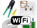 WIFI-დაყენება დაჯეკვა, როზეტის დაერთება, ინტერნეტის კაბელის გაყვანა