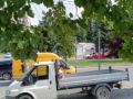 სამშენებლო ნარჩენების გატანა და მასალების მიტანა