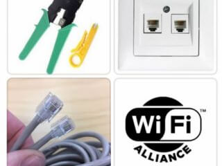 ინტერნეტის კაბელის გაყვანა, დაჯეკვა, გადაბმა სურათი 1