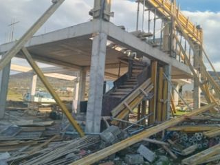 ფასადის ლესვა ყვითელი (საჩხერის) ქვიშით სურათი 22