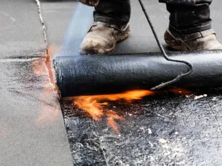 ჰიდრო იზოლაცია, ტოლის დაგება სახურავზე, საძირკველის ჰიდროიზოლაცია სურათი 8