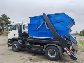 სამშენებლო ნარჩენების გატანა კონტეინერით სურათი 1