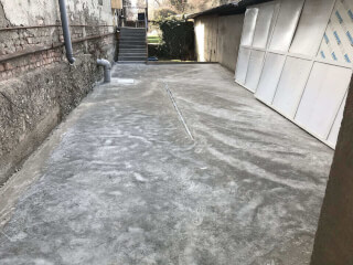 ბეტონის დასხმა მოპრიალება