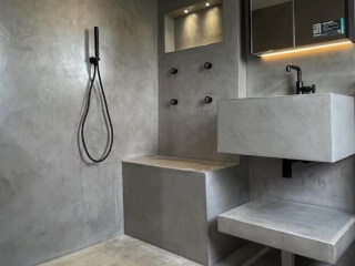 მიკროცემენტით კედლების დამუშავება/მოპირკეთება სურათი 3